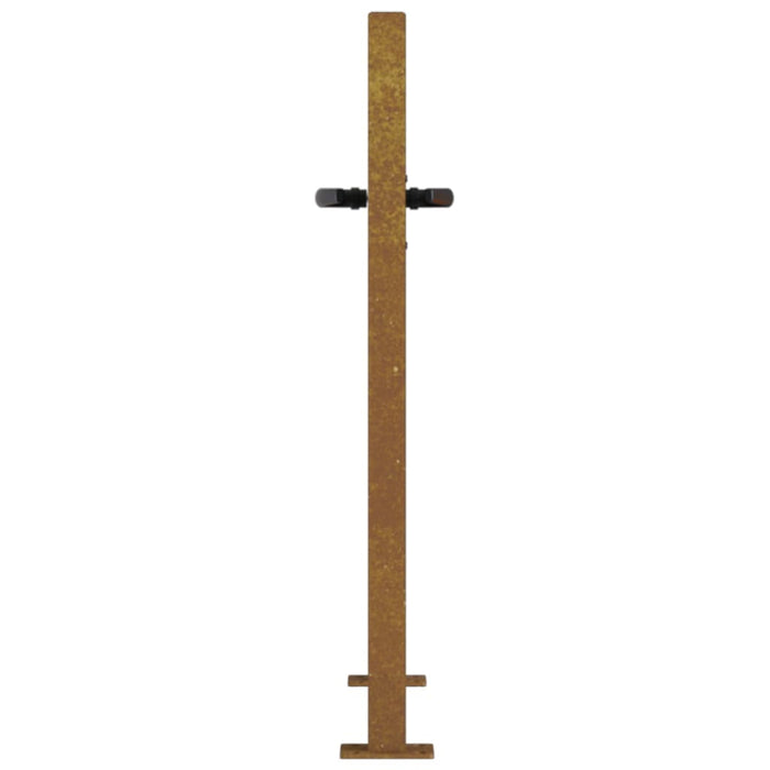 Poartă pentru grădină, 105x80 cm, oțel corten, model iarbă - WALTI WALTI