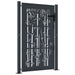 Poartă pentru grădină, antracit, 105x130 cm, oțel, model bambus - WALTI WALTI