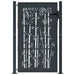 Poartă pentru grădină, antracit, 105x130 cm, oțel, model bambus - WALTI WALTI