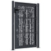 Poartă pentru grădină, antracit, 105x130 cm, oțel, model bambus - WALTI WALTI