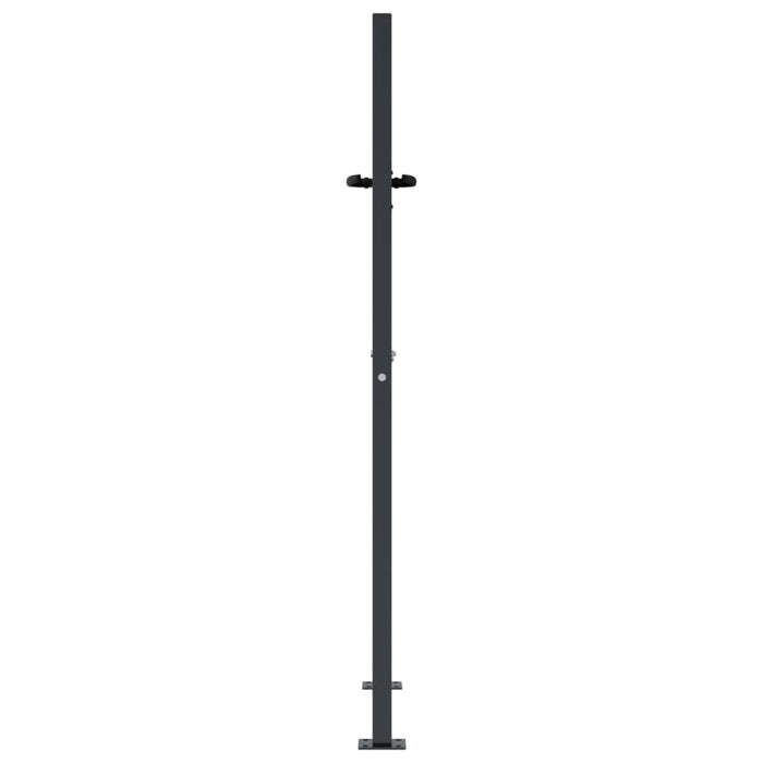 Poartă pentru grădină, antracit, 105x130 cm, oțel, model bambus - WALTI WALTI
