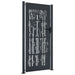 Poartă pentru grădină, antracit, 105x205 cm, oțel, model bambus - WALTI WALTI