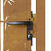Poartă pentru grădină, 105x80 cm, oțel corten, model bambus - WALTI WALTI