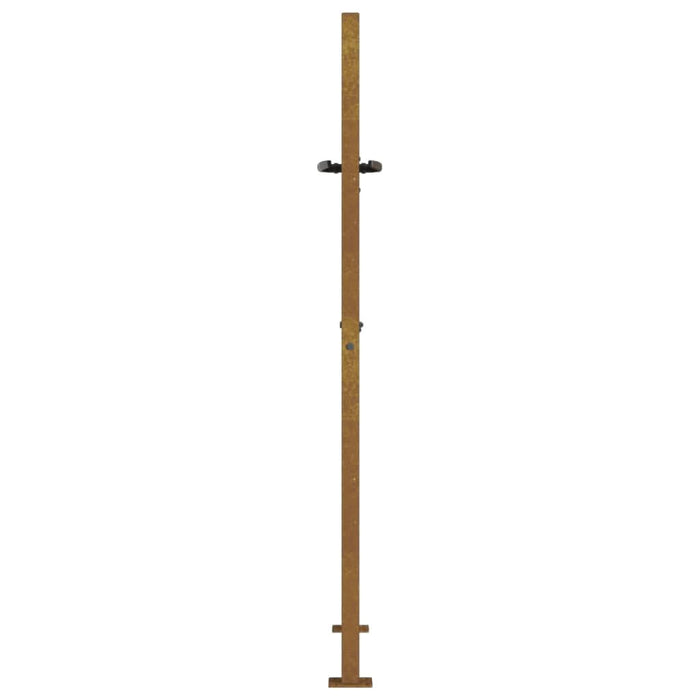 Poartă pentru grădină, 105x130 cm, oțel corten, model bambus - WALTI WALTI