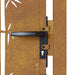 Poartă pentru grădină, 105x130 cm, oțel corten, model bambus - WALTI WALTI