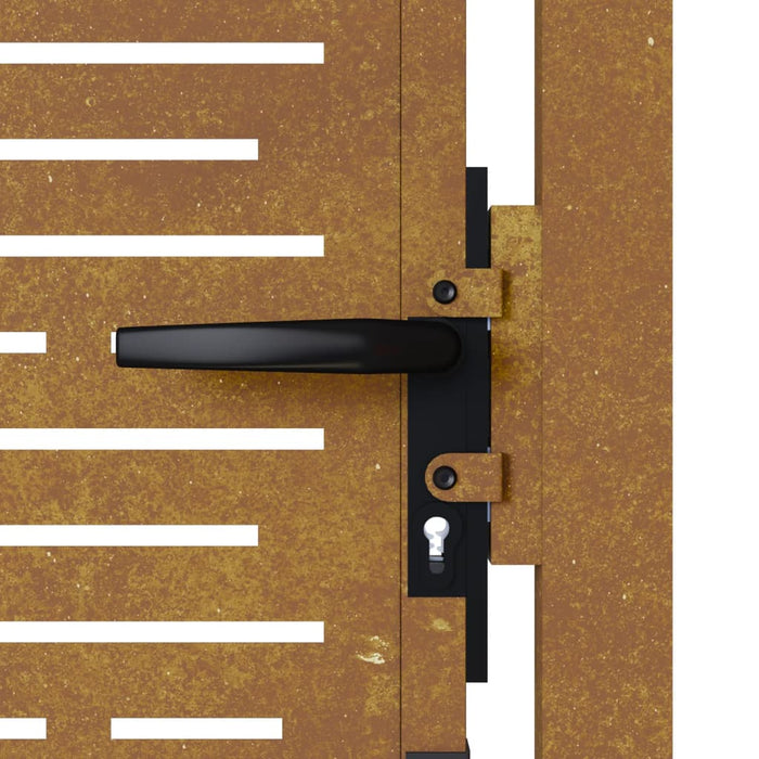 Poartă pentru grădină, 105x80 cm, oțel corten, dreptunghiuri - WALTI WALTI