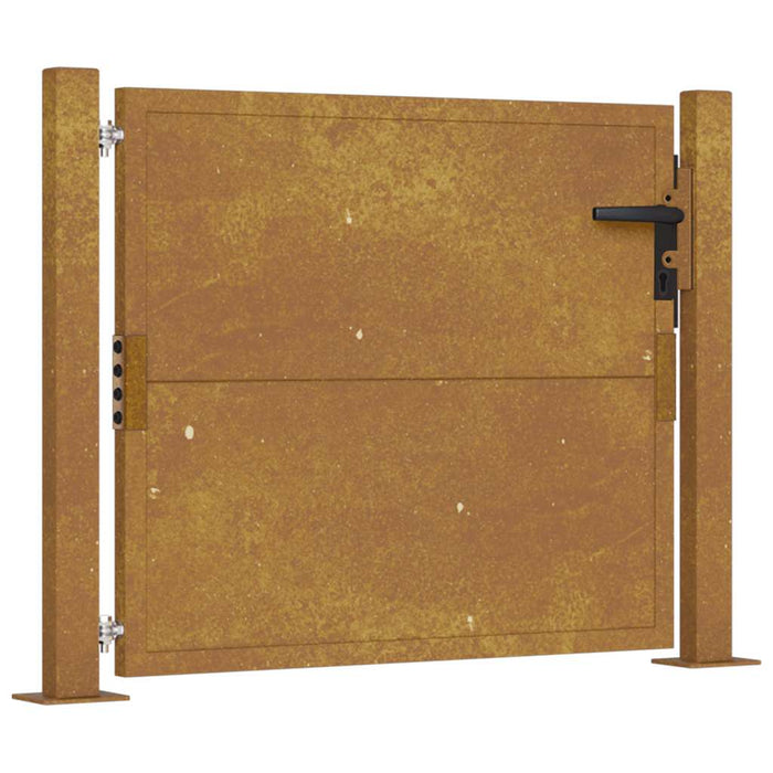 Poartă de grădină 100x75 cm, oțel Corten WALTI