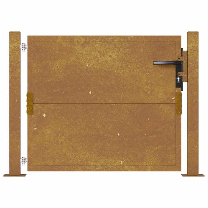Poartă de grădină 100x75 cm, oțel Corten WALTI