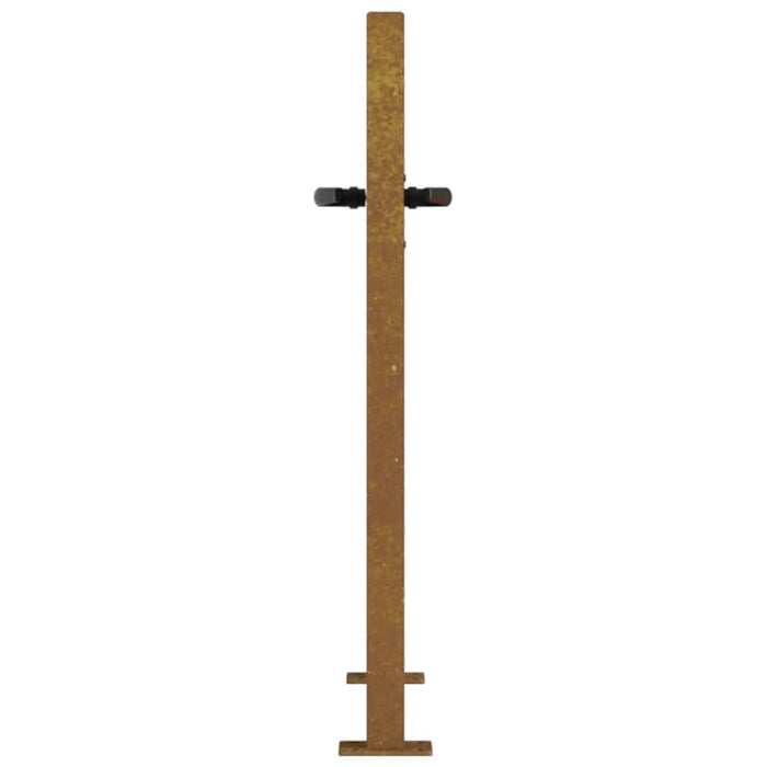 Poartă de grădină 100x75 cm, oțel Corten WALTI