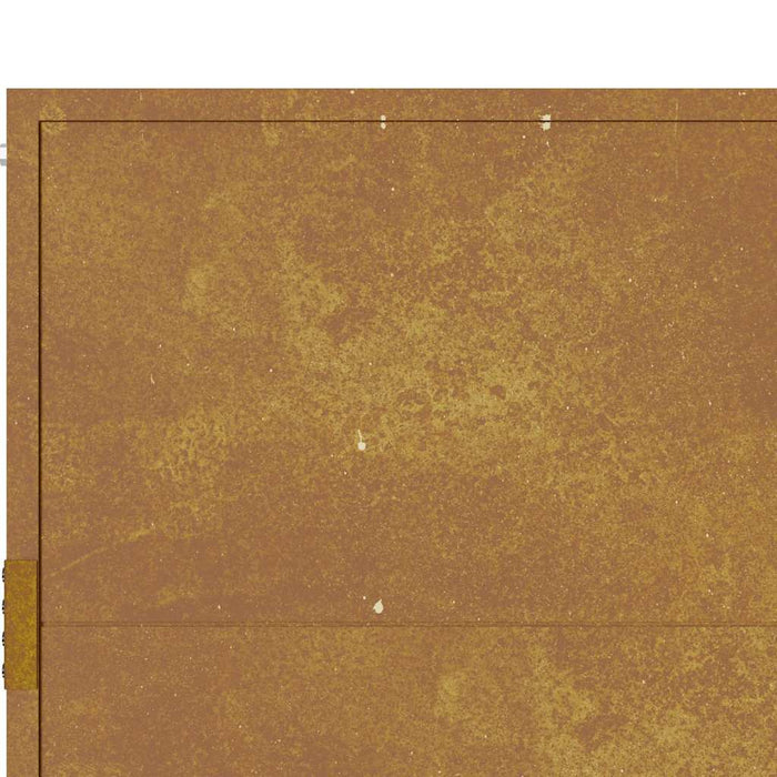 Poartă de grădină 100x75 cm, oțel Corten WALTI