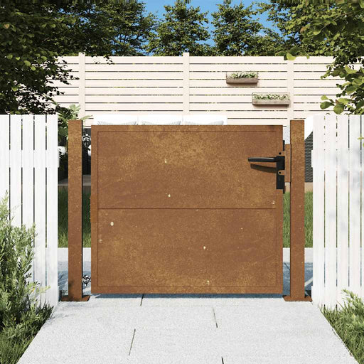 Poartă de grădină 100x75 cm, oțel Corten - WALTI WALTI