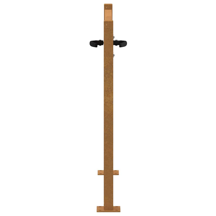 Poartă de grădină 100x100 cm, oțel Corten WALTI