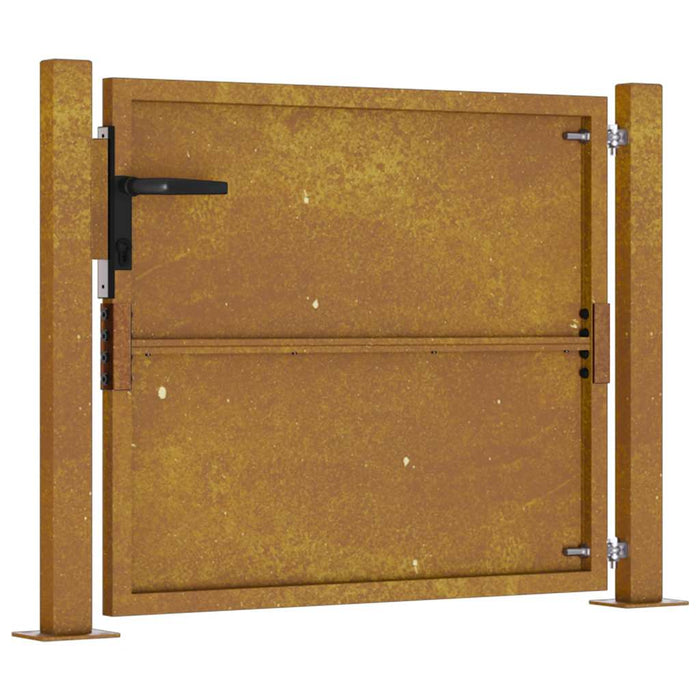 Poartă de grădină 100x100 cm, oțel Corten WALTI