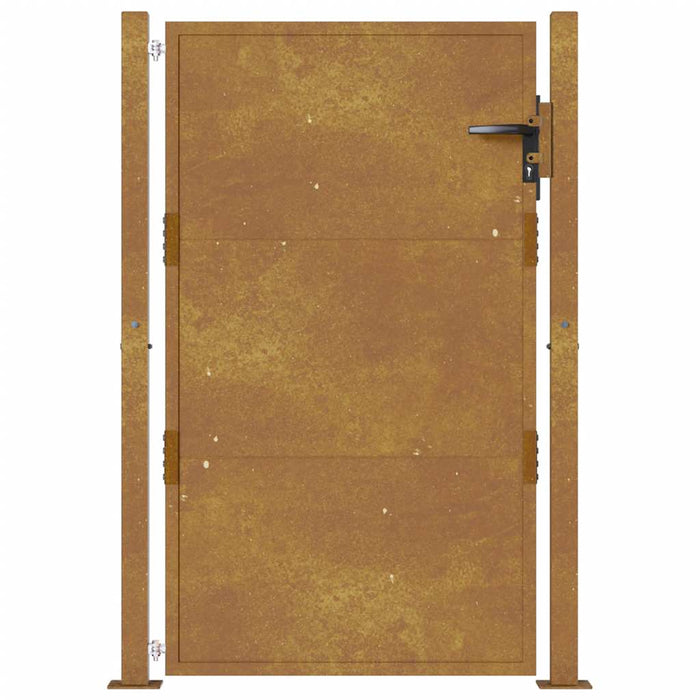 Poartă de grădină 100x125 cm, oțel Corten WALTI