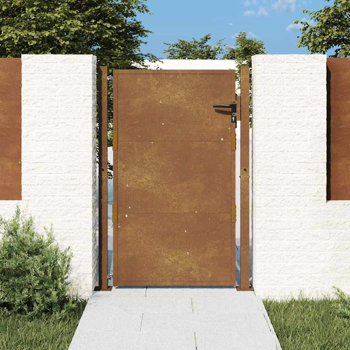 Poartă de grădină 100x125 cm, oțel Corten WALTI