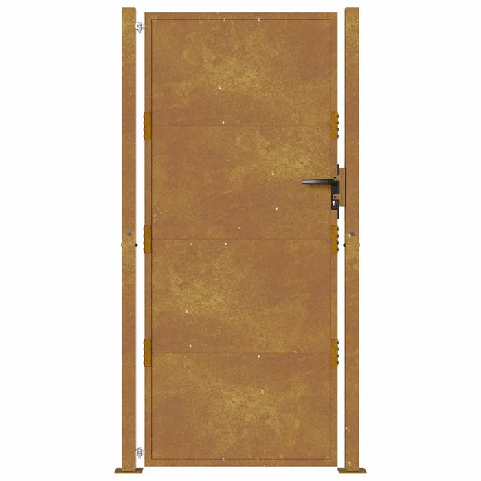 Poartă de grădină 100x175 cm, oțel Corten WALTI