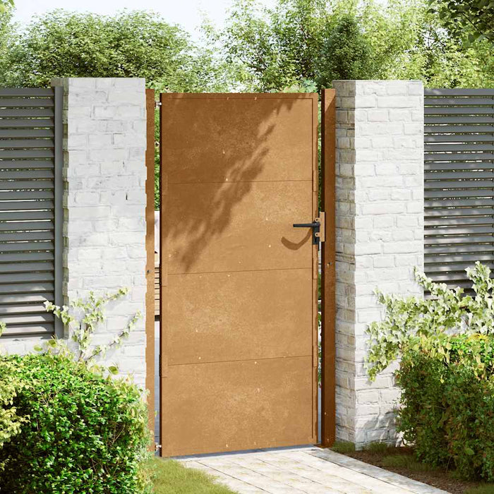 Poartă de grădină 100x200 cm, oțel Corten WALTI