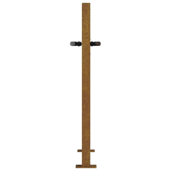 Poartă de grădină 100x75 cm, oțel corten, design copac WALTI