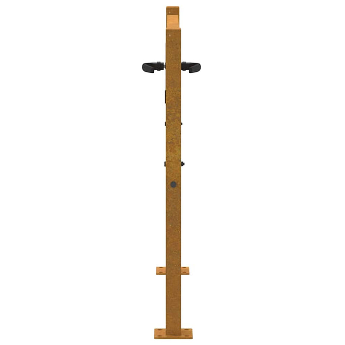 Poartă de grădină 100x100 cm, oțel corten, design copac WALTI