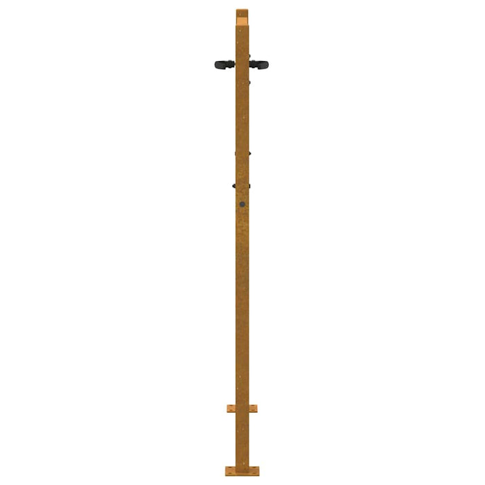 Poartă de grădină 100x150 cm, oțel corten, design copac WALTI