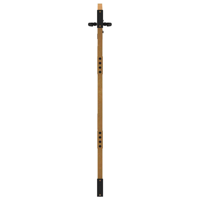 Poartă de grădină 85x150 cm, oțel corten, design bambus WALTI