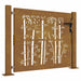 Poartă de grădină 100x100 cm, oțel corten, design bambus - WALTI WALTI