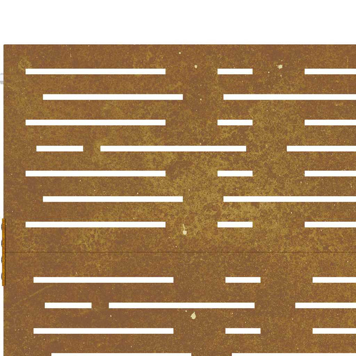 Poartă de grădină 85x75 cm, oțel corten, design pătrat WALTI