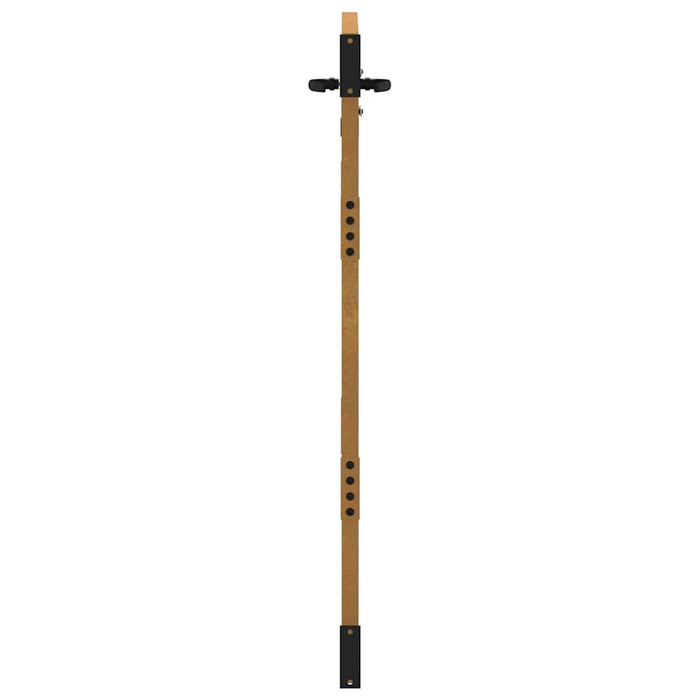 Poartă de grădină 85x125 cm, oțel Corten, design pătrat WALTI