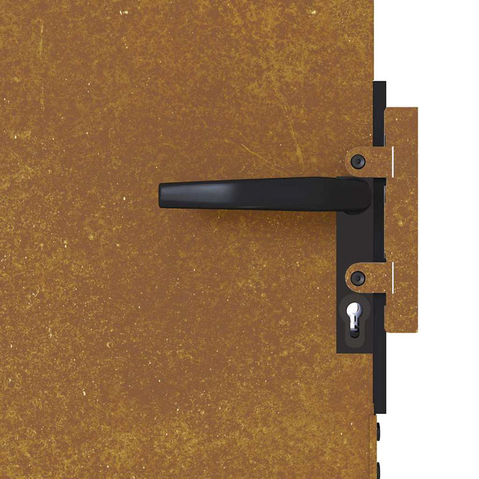 Poartă de grădină 85x200 cm, oțel Corten WALTI