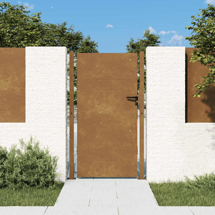 Poartă de grădină 100x175 cm, oțel Corten WALTI