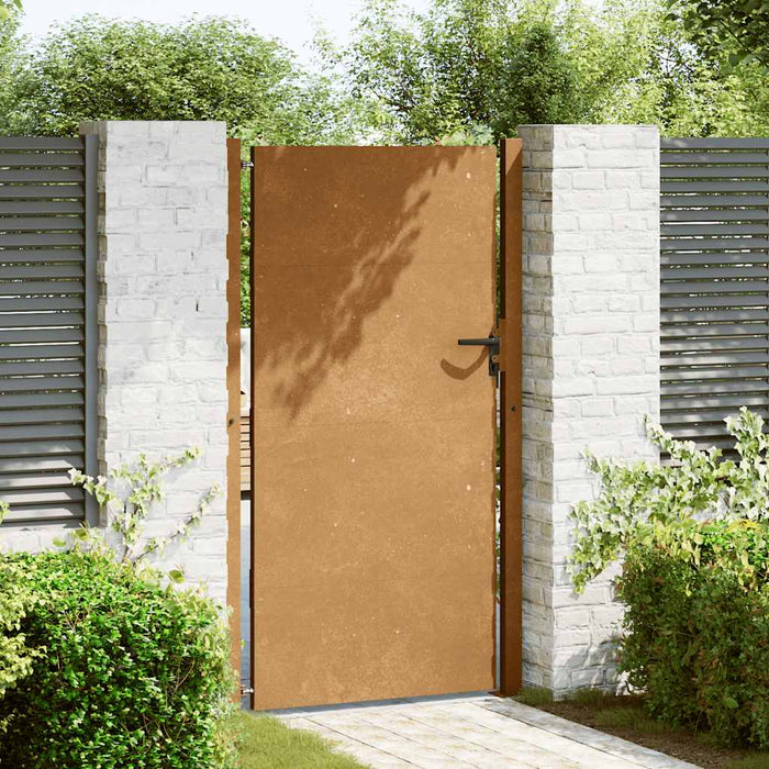 Poartă de grădină 100x200 cm, oțel Corten WALTI