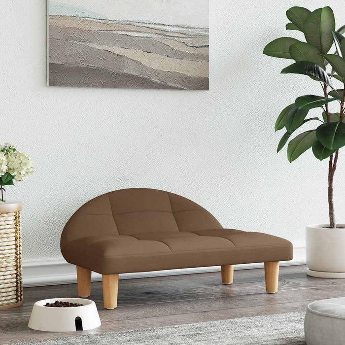 Pat de câini, maro, 70x52x30 cm, material textil - WALTI WALTI