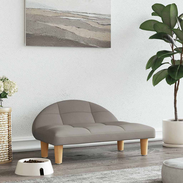 Pat de câini, gri taupe, 70x52x30 cm, material textil - WALTI WALTI