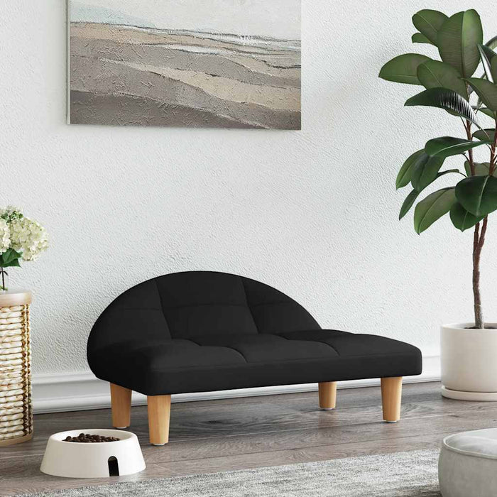 Pat de câini, negru, 70x52x30 cm, material textil - WALTI WALTI