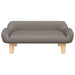 Pat de câini, taupe, 70x40x24 cm, material textil - WALTI WALTI