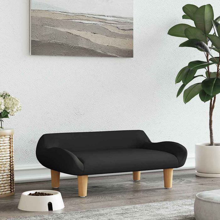 Pat de câini, negru, 70x40x24 cm, material textil - WALTI WALTI