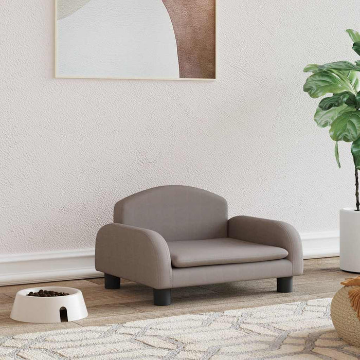 Pat de câini, gri taupe, 50x40x30 cm, textil - WALTI WALTI