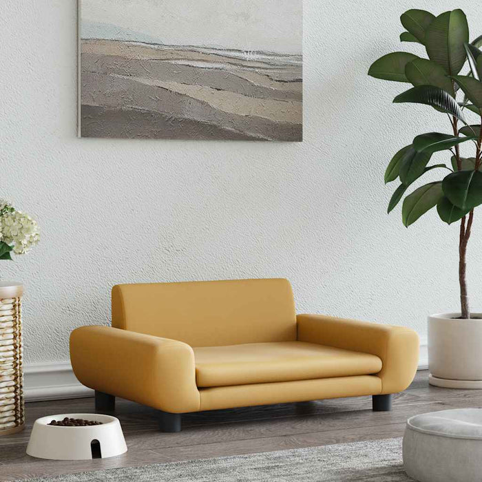 Pat de câini, maro, 70x45x33 cm, catifea - WALTI WALTI