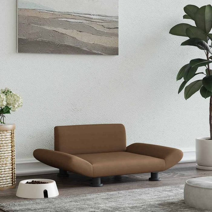 Pat de câini, maro, 70x45x28 cm, material textil - WALTI WALTI