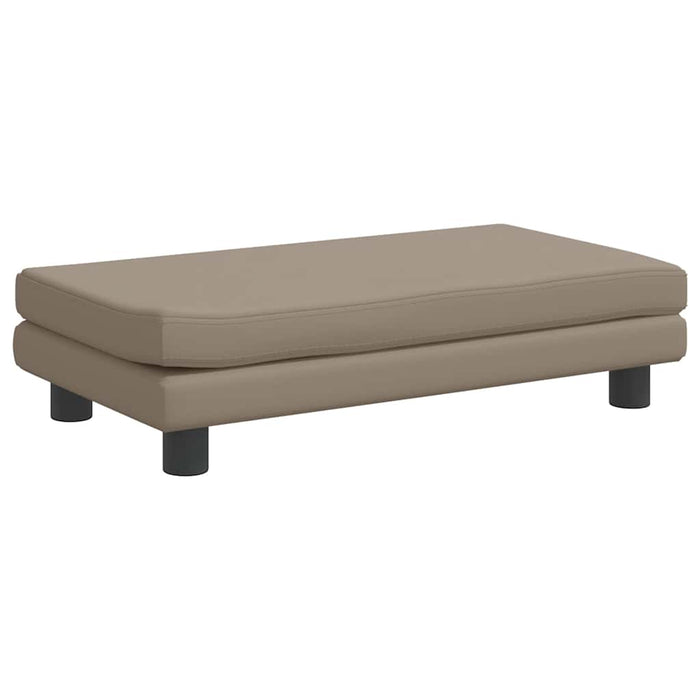 Pat pentru câini cu extensie cappuccino 100x50x30 cm piele eco - WALTI WALTI