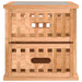 Noptiere, 2 buc., 34x34x34 cm, lemn masiv de nuc - WALTI WALTI