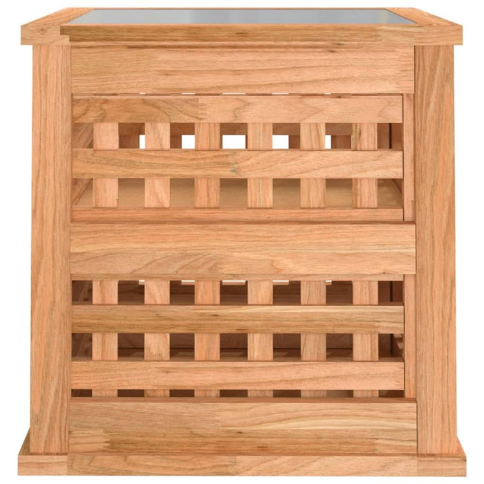 Noptiere, 2 buc., 34x34x34 cm, lemn masiv de nuc - WALTI WALTI