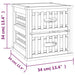 Noptiere, 2 buc., 34x34x34 cm, lemn masiv de nuc - WALTI WALTI