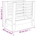 Suport pentru reviste, 40x26,5x38,5 cm, lemn masiv de nuc - WALTI WALTI