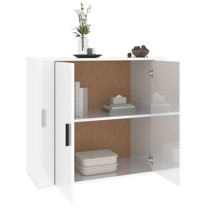 Dulap, alb extralucios, 80x33x70 cm, lemn prelucrat WALTI