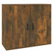 Dulap, stejar fumuriu, 80x33x70 cm, lemn compozit - WALTI WALTI