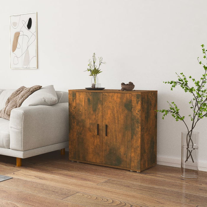 Dulap, stejar fumuriu, 80x33x70 cm, lemn compozit - WALTI WALTI