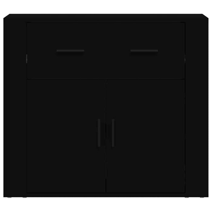 Dulap, negru, 80x33x70 cm, lemn prelucrat WALTI