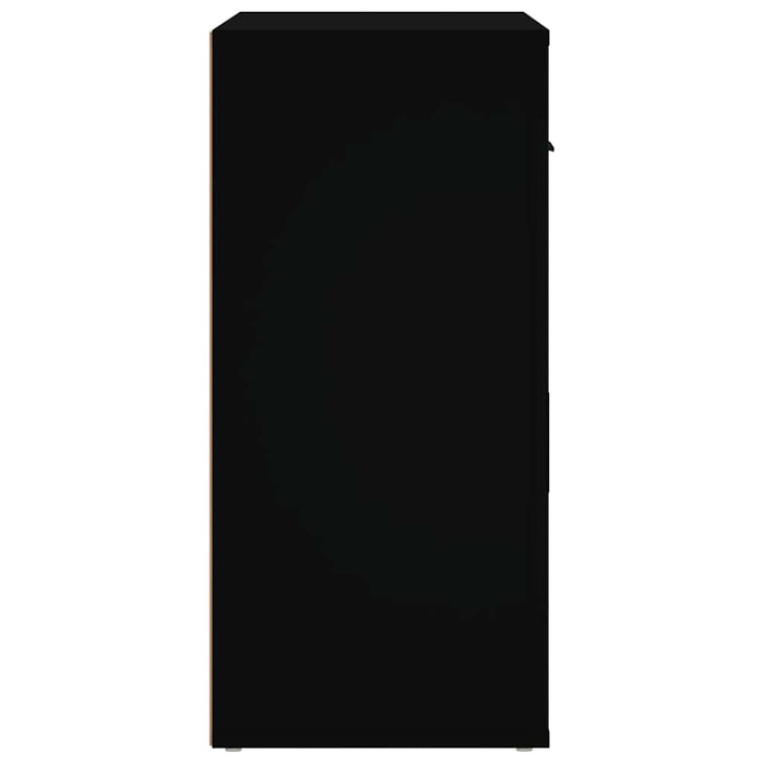 Dulap, negru, 80x33x70 cm, lemn prelucrat WALTI