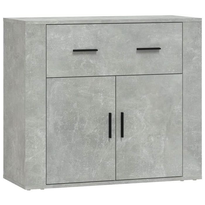 Dulap, gri beton, 80x33x70 cm, lemn prelucrat - WALTI WALTI